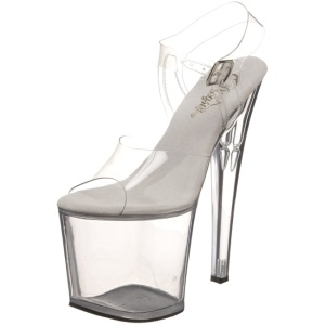 Transparent 19 cm TABOO-708 High Heels Platform