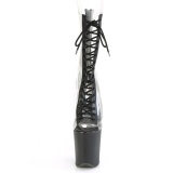 Transparent 20 cm FLAMINGO-800-34 Pole dancing ankle boots