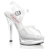 Transparent sandals platform 13,5 cm MAJESTY-508 pleaser high heels sandals