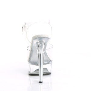 Transparent sandals platform 15 cm EXCITE-608 pleaser high heels sandals