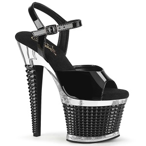 Transparent sandals platform 18 cm SPECTATOR-709 pleaser high heels sandals