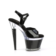 Transparent sandals platform 18 cm SPECTATOR-709 pleaser high heels sandals