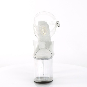 Transparent sandals platform 20 cm NAUGHTY-808 pleaser high heels sandals