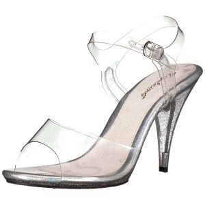 Trasparente 10 cm CARESS-408MG Sandali con tacco da cerimonia