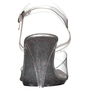 Trasparente 10 cm CARESS-408MG Sandali con tacco da cerimonia