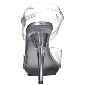 Trasparente 12,5 cm POISE-508 sandali tacchi a spillo