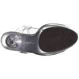 Trasparente 12,5 cm POISE-508 sandali tacchi a spillo