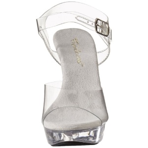 Trasparente 13 cm COCKTAIL-508 Plateau Sandali Tacco Altissimo
