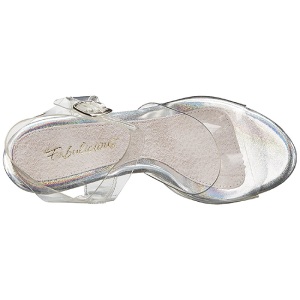 Trasparente 13 cm COCKTAIL-508MG Plateau Sandali Tacco Altissimo