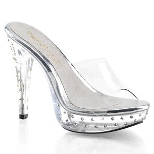 Trasparente 14 cm COCKTAIL-501SDT Mules Strass Altissimi