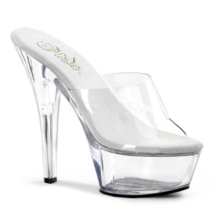Trasparente 15 cm KISS-201 Plateau Mules Alte