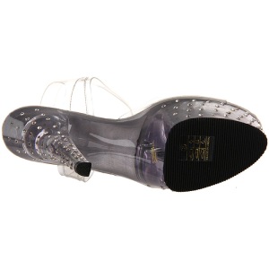 Trasparente 15 cm STARDUST-608 Scarpe da donna con tacco altissime