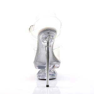 Trasparente 16,5 cm ECLIPSE-608 Scarpe Stiletto Tacco
