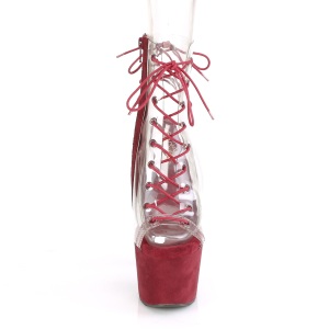 Trasparente 18 cm ADORE-700-30FS2 stivaletti da pole dance