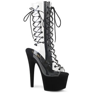 Trasparente 18 cm ADORE-700-60FS stivali tacco piattaforma exotic pole