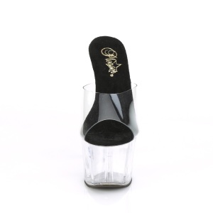 Trasparente 18 cm ADORE-701 ciabattine tacco alto exotic pole
