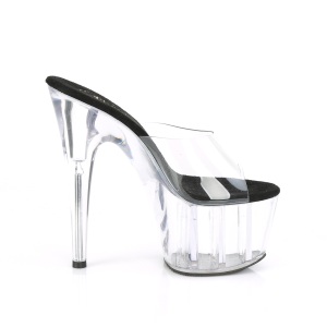 Trasparente 18 cm ADORE-701 ciabattine tacco alto exotic pole