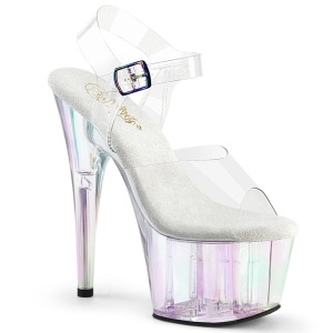 Trasparente 18 cm ADORE-708HT Colorati plateau sandali tacchi alti donna