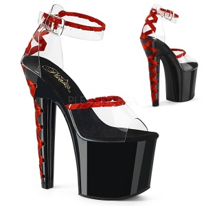 Trasparente 18 cm LOVESICK-712 sandali pleaser con corsetto tacchi