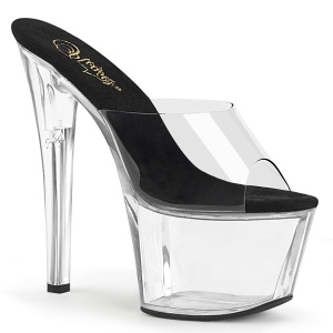 Trasparente 18 cm PLEASER SKY-301-2 Plateau Mules Scarpe