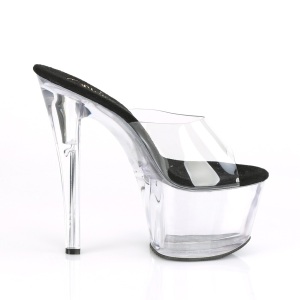 Trasparente 18 cm PLEASER SKY-301-2 Plateau Mules Scarpe