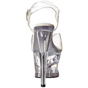 Trasparente 18 cm Pleaser MOON-708DM Plateau Tacchi Alti a Spillo