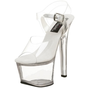 Trasparente 18 cm SKY-308 Plateau Tacchi Alti a Spillo