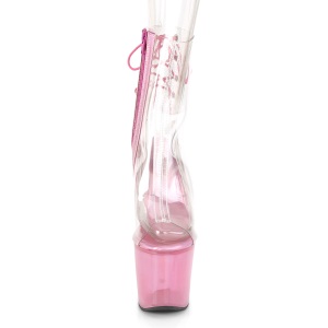 Trasparente 18 cm UNICORN-1018C stivaletti da pole dance