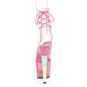 Trasparente 18 cm UNICORN-1018C stivaletti da pole dance