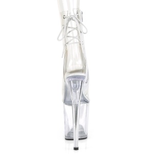 Trasparente 20 cm FLAMINGO-1018C stivaletti con plateau suola donna