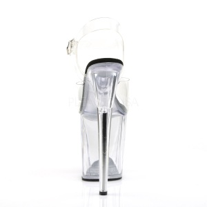 Trasparente 20 cm FLAMINGO-808 Plateau Sandali Tacco Altissimo