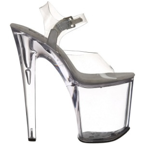 Trasparente 20 cm XTREME-808 Plexiglass Plateau Tacchi Alti a Spillo