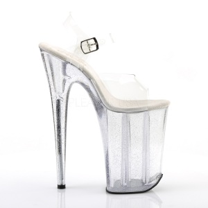 Trasparente 23 cm Pleaser INFINITY-908MG scintillare sandali con tacco