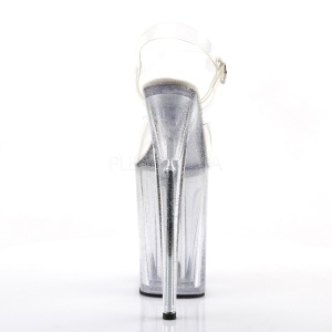 Trasparente 23 cm Pleaser INFINITY-908MG scintillare sandali con tacco