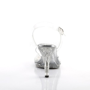 Trasparente 9,5 cm IRIS-408 Strass Plateau Tacchi Alti
