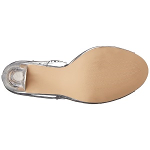 Trasparente Cristallo 11,5 cm CLEARLY-430RS Sandali da Sera con Tacco