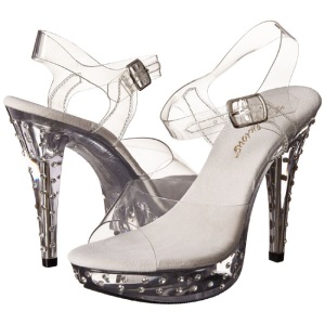 Trasparente Strass 13 cm COCKTAIL-508SDT Sandali Tacco Altissimo
