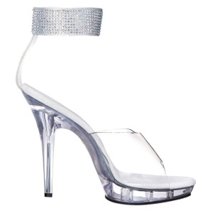 Trasparente Strass 13 cm LIP-142 Plateau Sandali Tacco Altissimo
