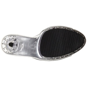 Trasparente Strass Platform 13 cm LIP-101SDT Ciabattina Tacchi Alti