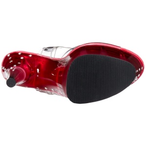 Trasparente sandali pleaser con plateau e tacco 18 cm STARDUST-708T