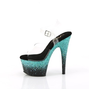 Turchese 18 cm ADORE-708SS scintillare plateau sandali donna con tacco