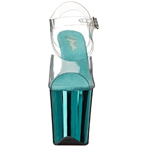 Turchese 20 cm FLAMINGO-808 Cromo Plateau Tacchi Alti