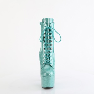 Turchese strass stivaletti pleaser con plateau e tacco 18 cm ADORE-1020CHRS