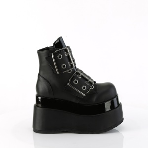 Vegan 11,5 cm BEAR-104 demonia ankle boots platform black