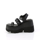 Vegan 11,5 cm SHAKER-13 glitter platform wedge sandals