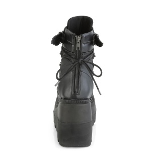 Vegan 11,5 cm SHAKER-60 lolita stivaletti con zeppa plateau