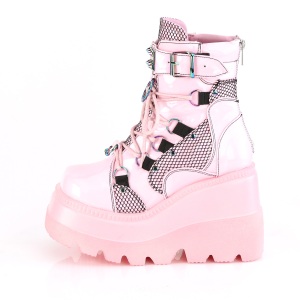 Vegan 11,5 cm SHAKER-602 lolita stivaletti con zeppa plateau