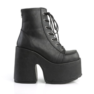 Vegan 13 cm CAMEL-203 chunky demonia ankle boots platform