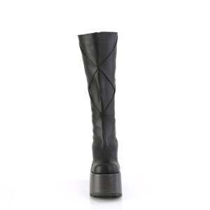 Vegan 13 cm DemoniaCult CAMEL-280 chunky heel platform boots