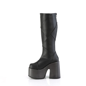 Vegan 13 cm DemoniaCult CAMEL-280 chunky heel platform boots